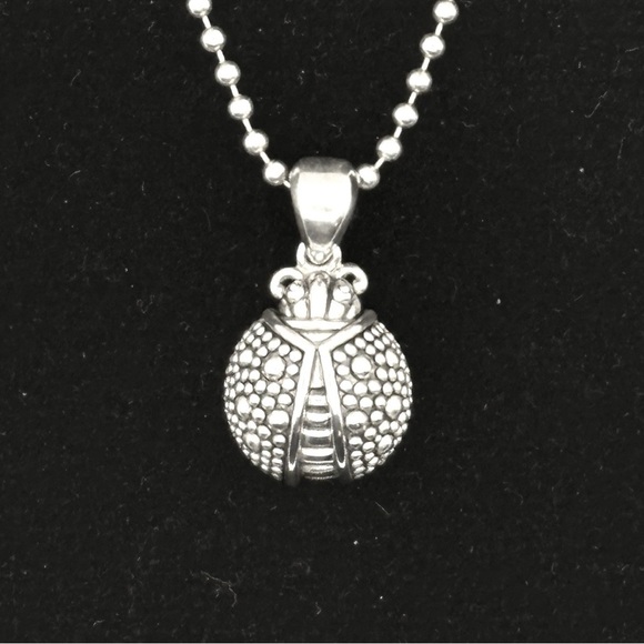 Lagos Rare Wonders Silver Ladybug Pendant Necklace - Picture 7 of 10